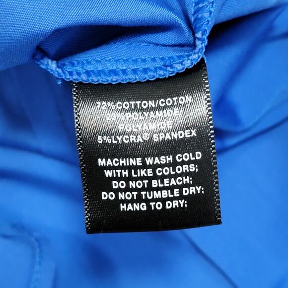 Lafayette 148 Size 10 Long Sleeve Button Up Cobalt Blue Professional Pleated Top - Picture 4 of 7